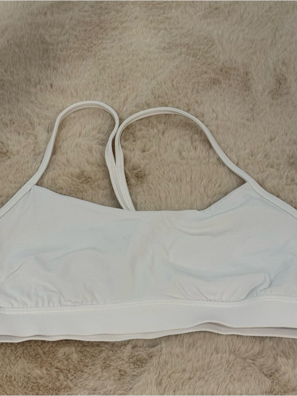 lululemon athletica White Strappy Light Support Bralette